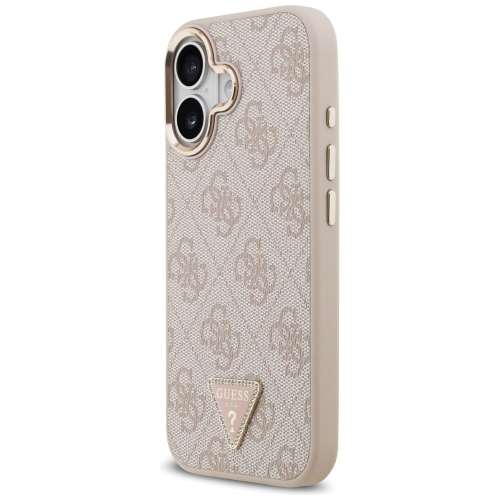 Guess 4G Triangle Logo MagSafe Case for iPhone 17 - Rose Gold_1