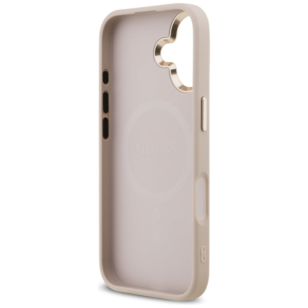 Guess 4G Triangle Logo MagSafe Case for iPhone 17 - Rose Gold_6