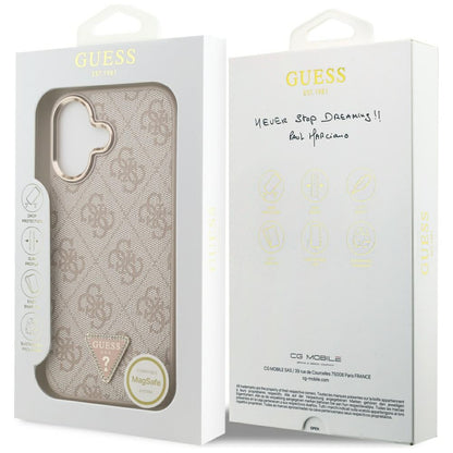 Guess 4G Triangle Logo MagSafe Case for iPhone 17 - Rose Gold_7