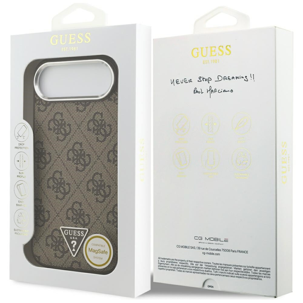 Guess 4G Triangle Logo MagSafe case for iPhone Air - brown_7