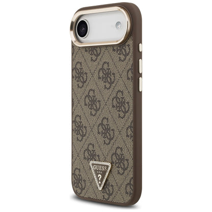 Guess 4G Triangle Logo MagSafe Case for iPhone Air Brown - Gold_1