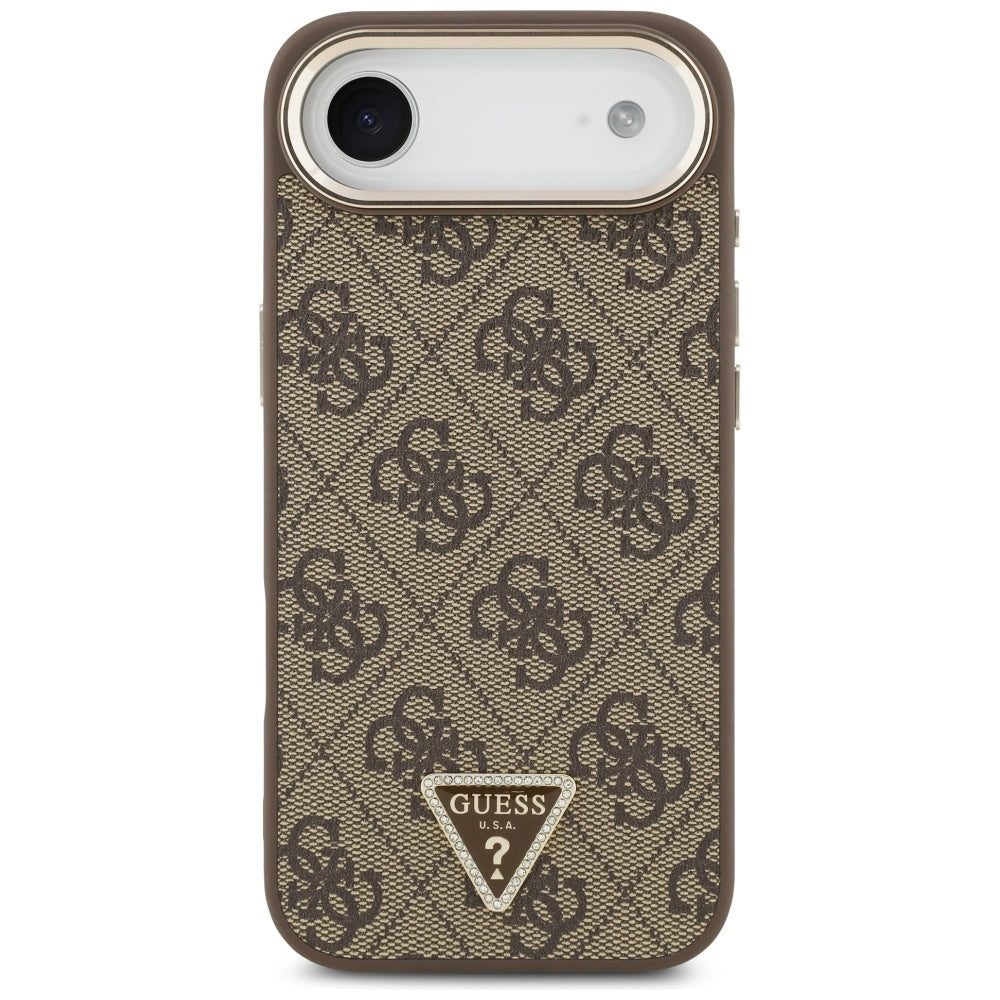 Guess 4G Triangle Logo MagSafe Case for iPhone Air Brown - Gold_2