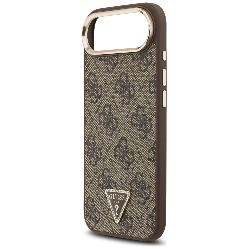 Guess 4G Triangle Logo MagSafe Case for iPhone Air Brown - Gold_5