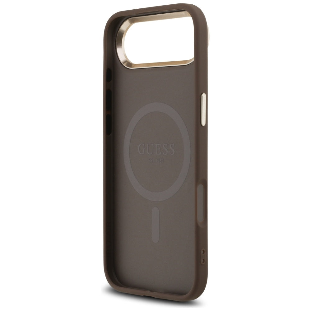 Guess 4G Triangle Logo MagSafe Case for iPhone Air Brown - Gold_6