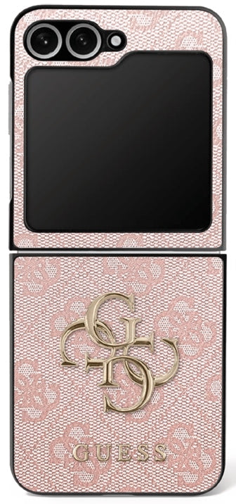 Guess Big 4G Logo Classic Logo Case for Samsung Galaxy Z Flip 7 - Pink_0
