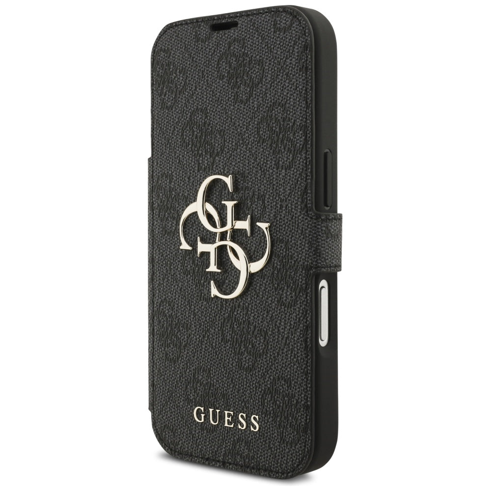 Guess Book 4G Metal Logo Case for iPhone 17 Pro - Black_1