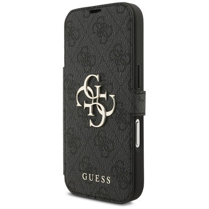 Guess Book 4G Metal Logo Case for iPhone 17 Pro - Black_1