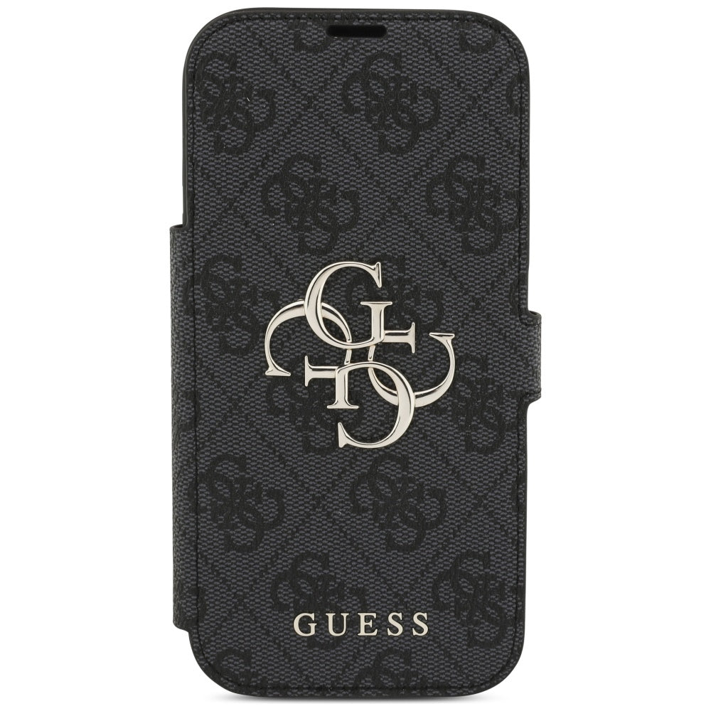 Guess Book 4G Metal Logo Case for iPhone 17 Pro - Black_2