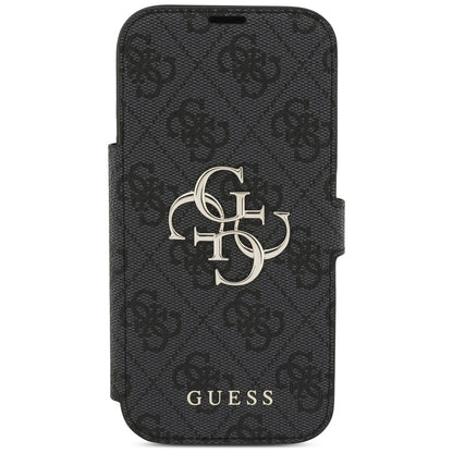 Guess Book 4G Metal Logo Case for iPhone 17 Pro - Black_2