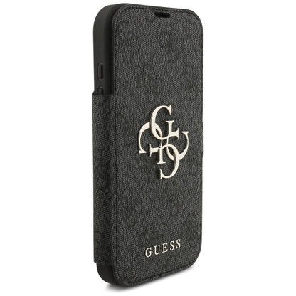 Guess Book 4G Metal Logo Case for iPhone 17 Pro - Black_3