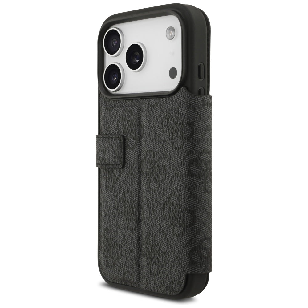 Guess Book 4G Metal Logo Case for iPhone 17 Pro - Black_4