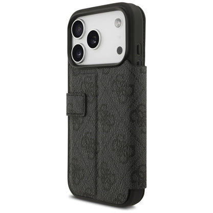 Guess Book 4G Metal Logo Case for iPhone 17 Pro - Black_4