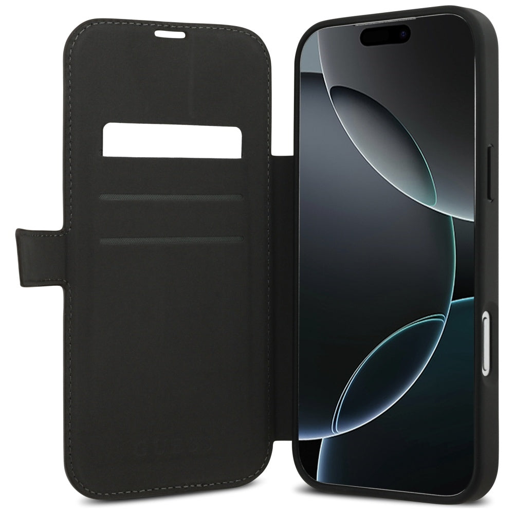 Guess Book 4G Metal Logo Case for iPhone 17 Pro Max - Brown_5