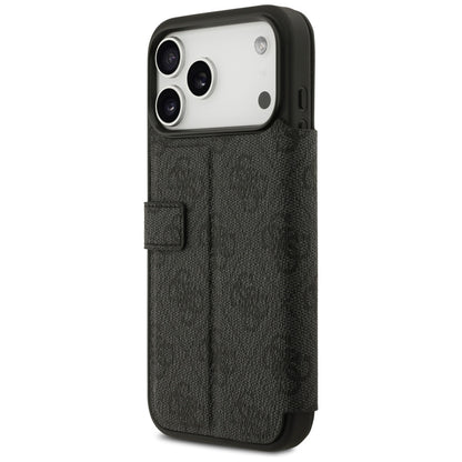 Guess Book 4G Metal Logo Case for iPhone 17 Pro Max - Black_4
