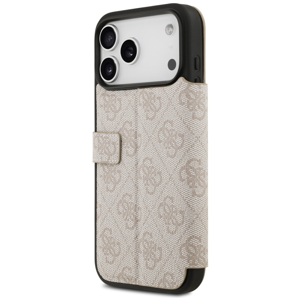Guess Book 4G Metal Logo Case for iPhone 17 Pro Max - Pink_4