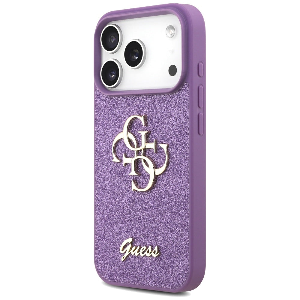 Guess Fixed Glitter Big 4G case for iPhone 17 Pro - purple_1