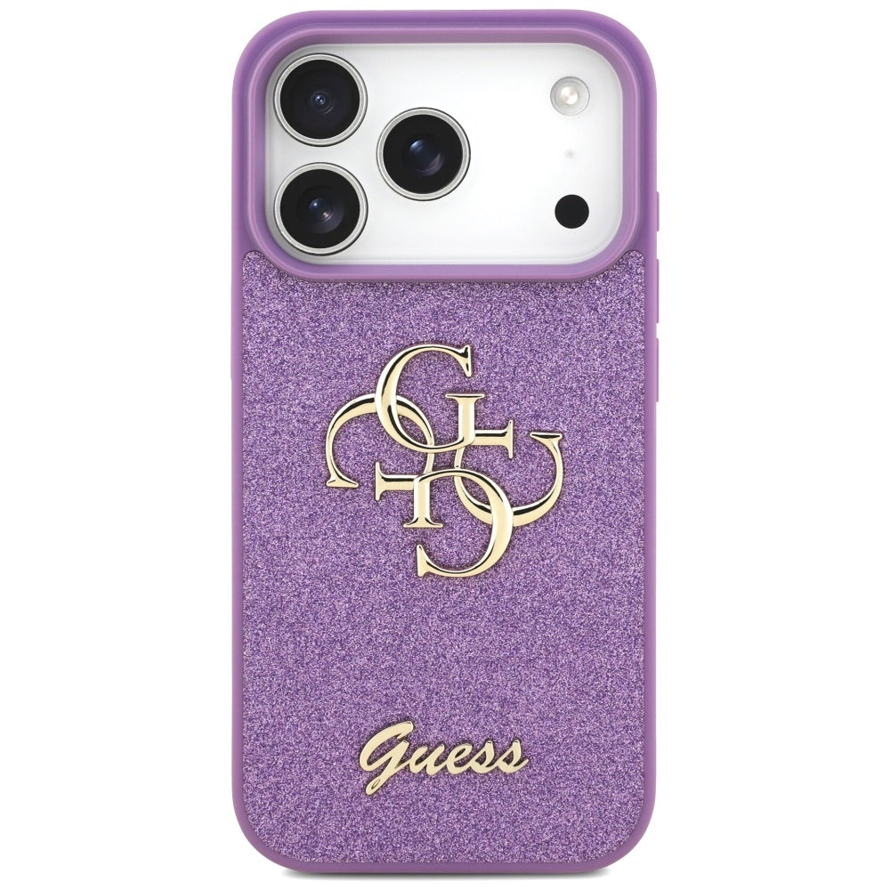 Guess Fixed Glitter Big 4G case for iPhone 17 Pro - purple_2
