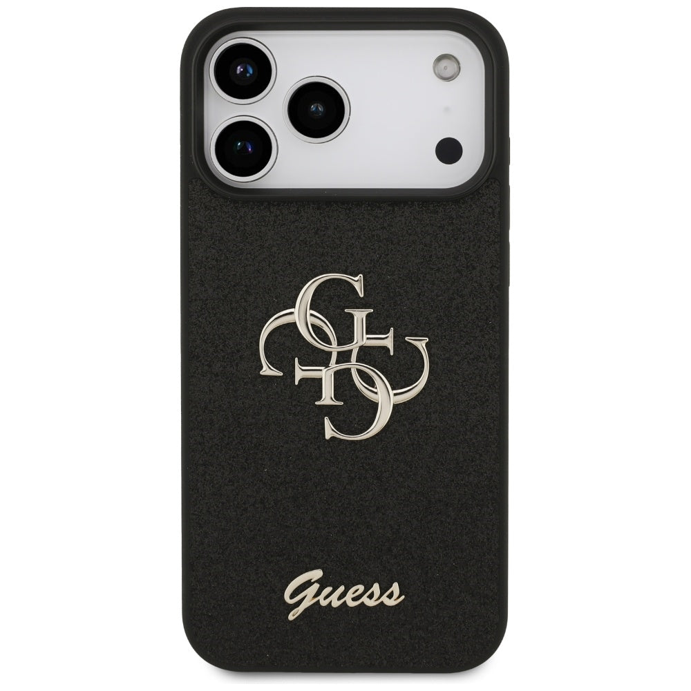 Guess Fixed Glitter Big 4G case for iPhone 17 Pro Max - black_2