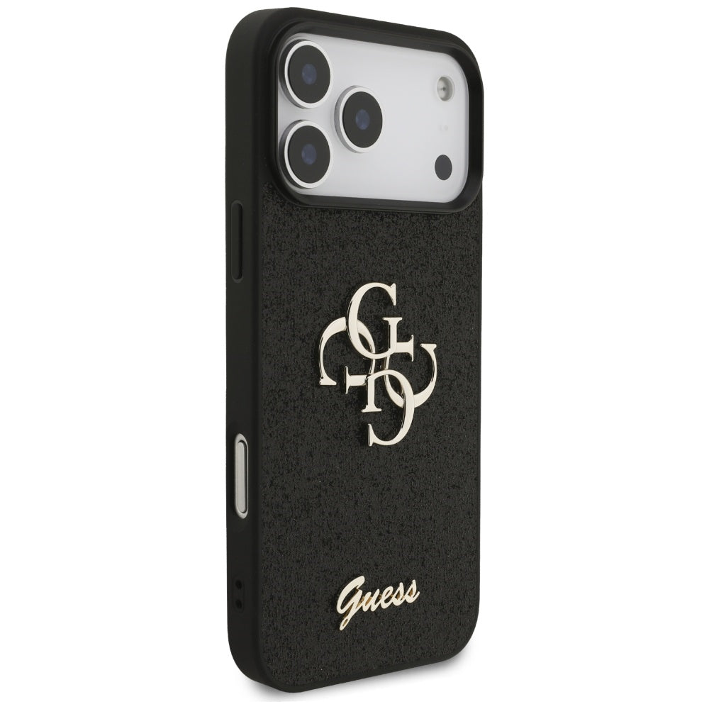 Guess Fixed Glitter Big 4G case for iPhone 17 Pro Max - black_3