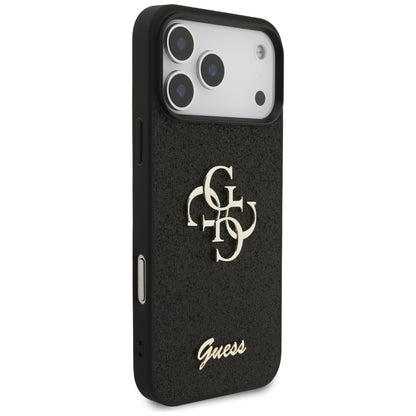 Guess Fixed Glitter Big 4G case for iPhone 17 Pro Max - black_3