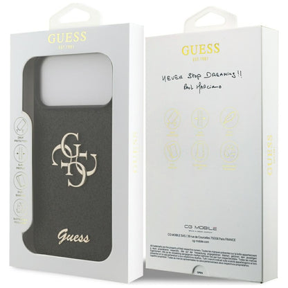Guess Fixed Glitter Big 4G case for iPhone 17 Pro Max - black_7