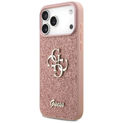 Guess Fixed Glitter Big 4G Case for iPhone 17 Pro Max - Pink_1