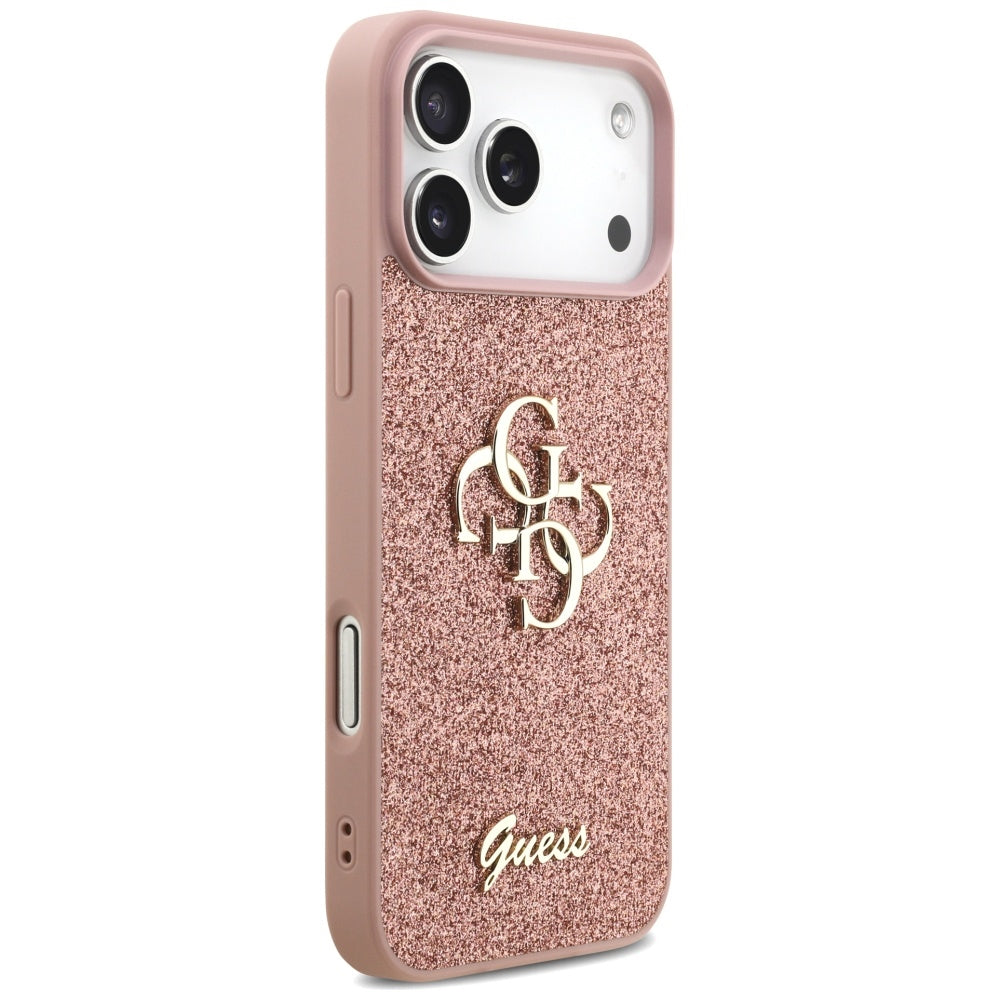 Guess Fixed Glitter Big 4G Case for iPhone 17 Pro Max - Pink_3