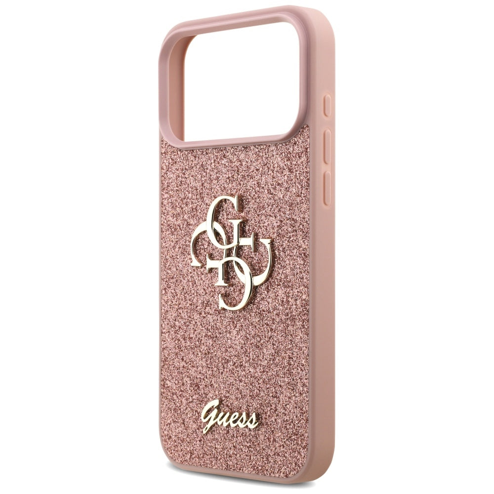 Guess Fixed Glitter Big 4G Case for iPhone 17 Pro Max - Pink_5