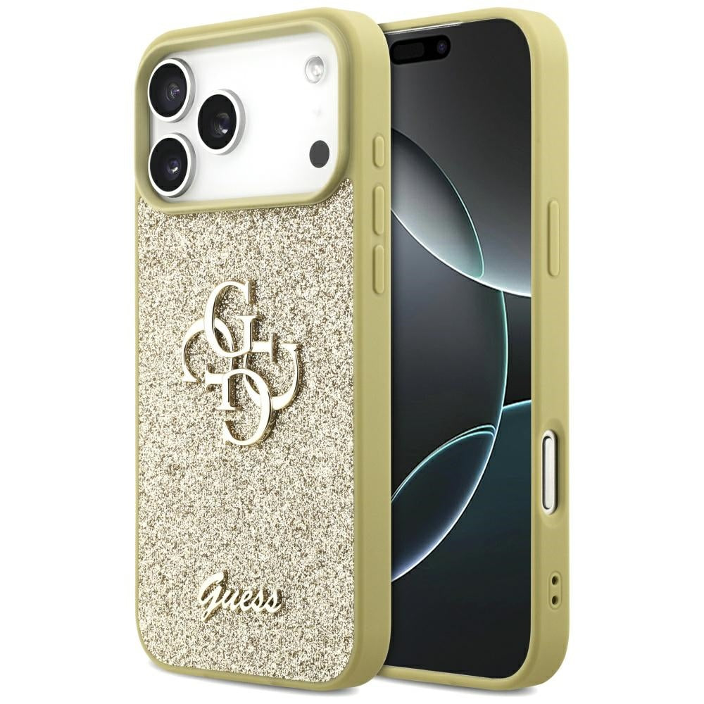 Guess Fixed Glitter Big 4G case for iPhone 17 Pro Max - gold_0