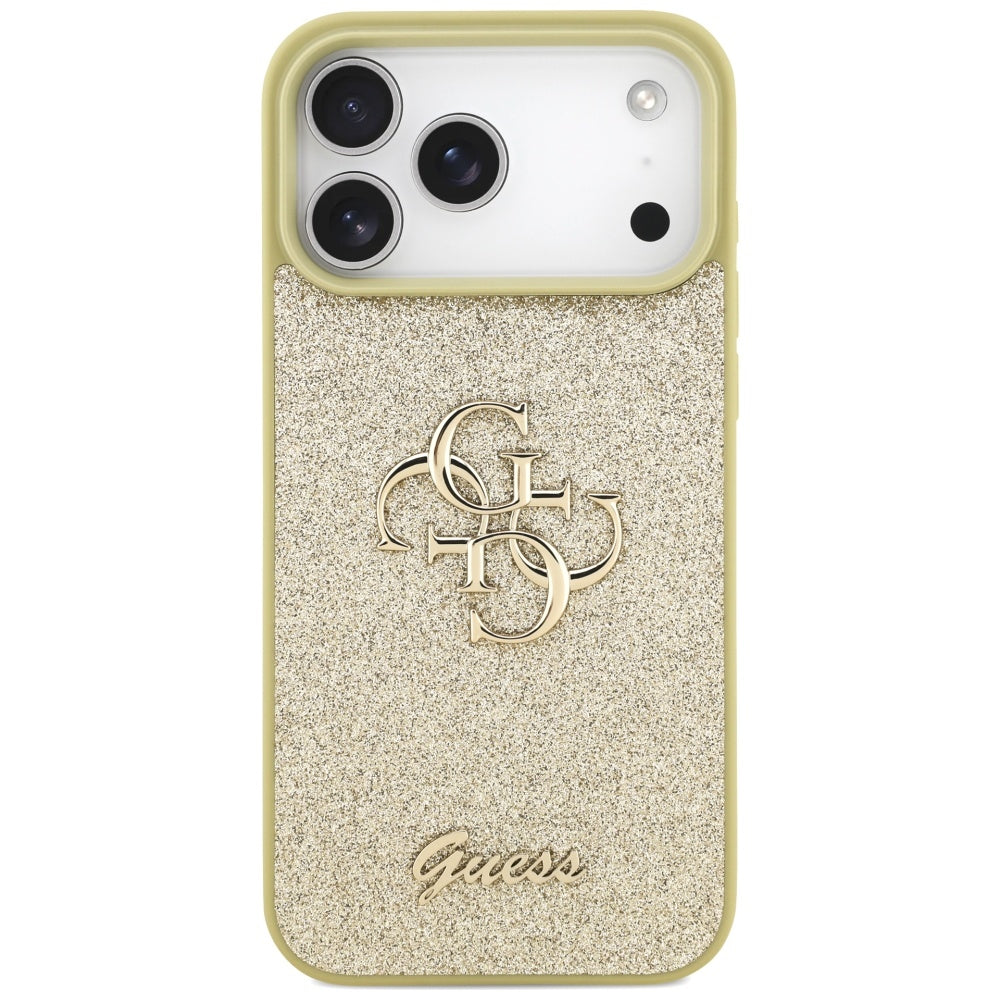 Guess Fixed Glitter Big 4G case for iPhone 17 Pro Max - gold_2