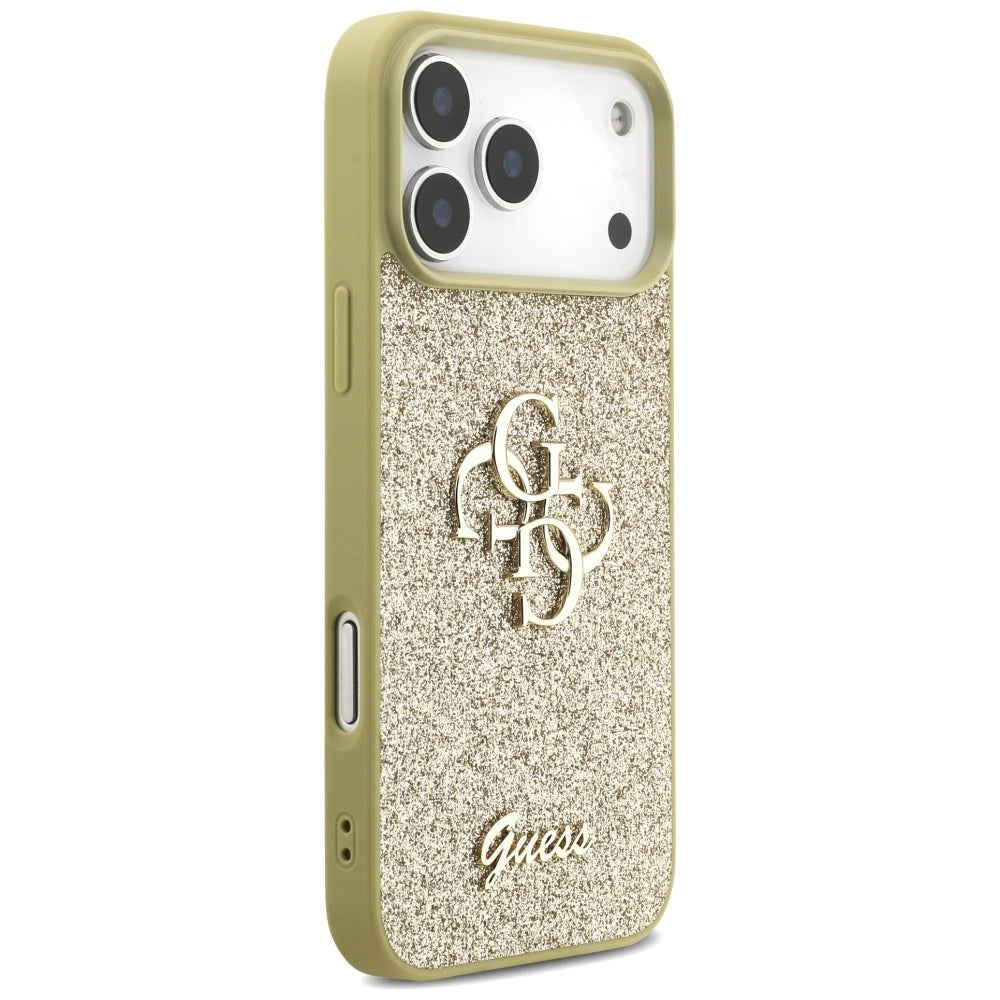 Guess Fixed Glitter Big 4G case for iPhone 17 Pro Max - gold_3