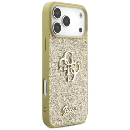 Guess Fixed Glitter Big 4G case for iPhone 17 Pro Max - gold_3