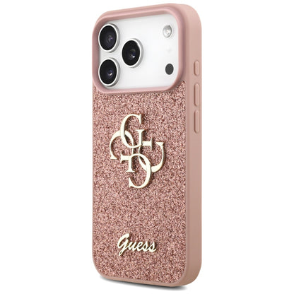 Guess Fixed Glitter Big 4G Case for iPhone 17 Pro - Pink_1