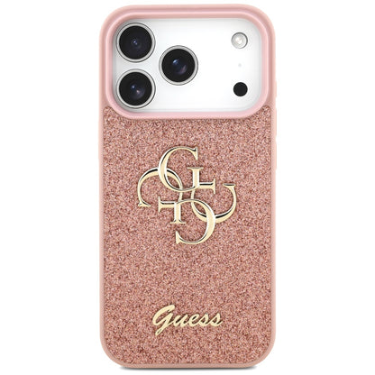 Guess Fixed Glitter Big 4G Case for iPhone 17 Pro - Pink_2