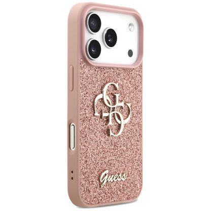 Guess Fixed Glitter Big 4G Case for iPhone 17 Pro - Pink_3