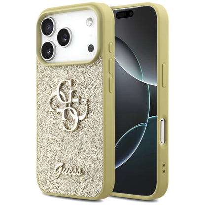 Guess Fixed Glitter Big 4G case for iPhone 17 Pro - gold_0