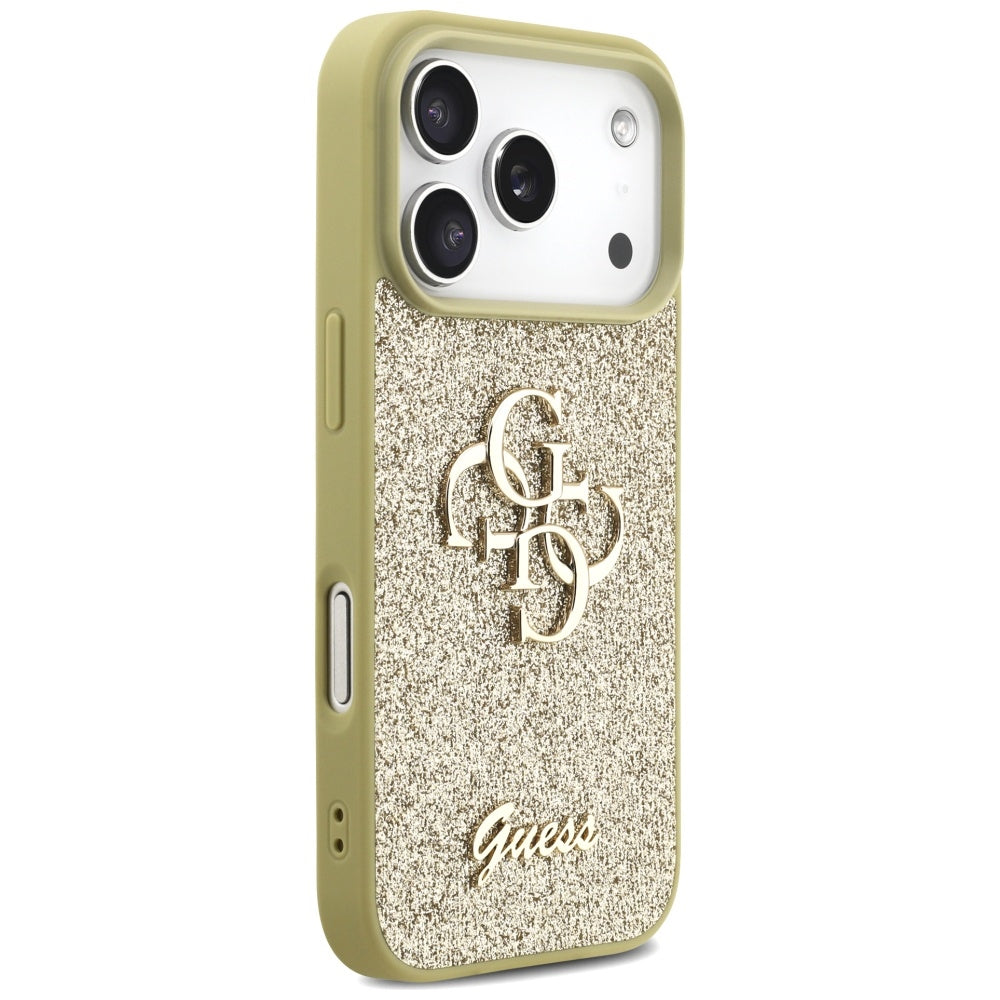 Guess Fixed Glitter Big 4G case for iPhone 17 Pro - gold_3