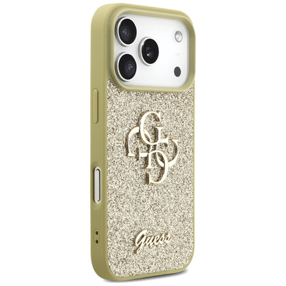 Guess Fixed Glitter Big 4G case for iPhone 17 Pro - gold_3
