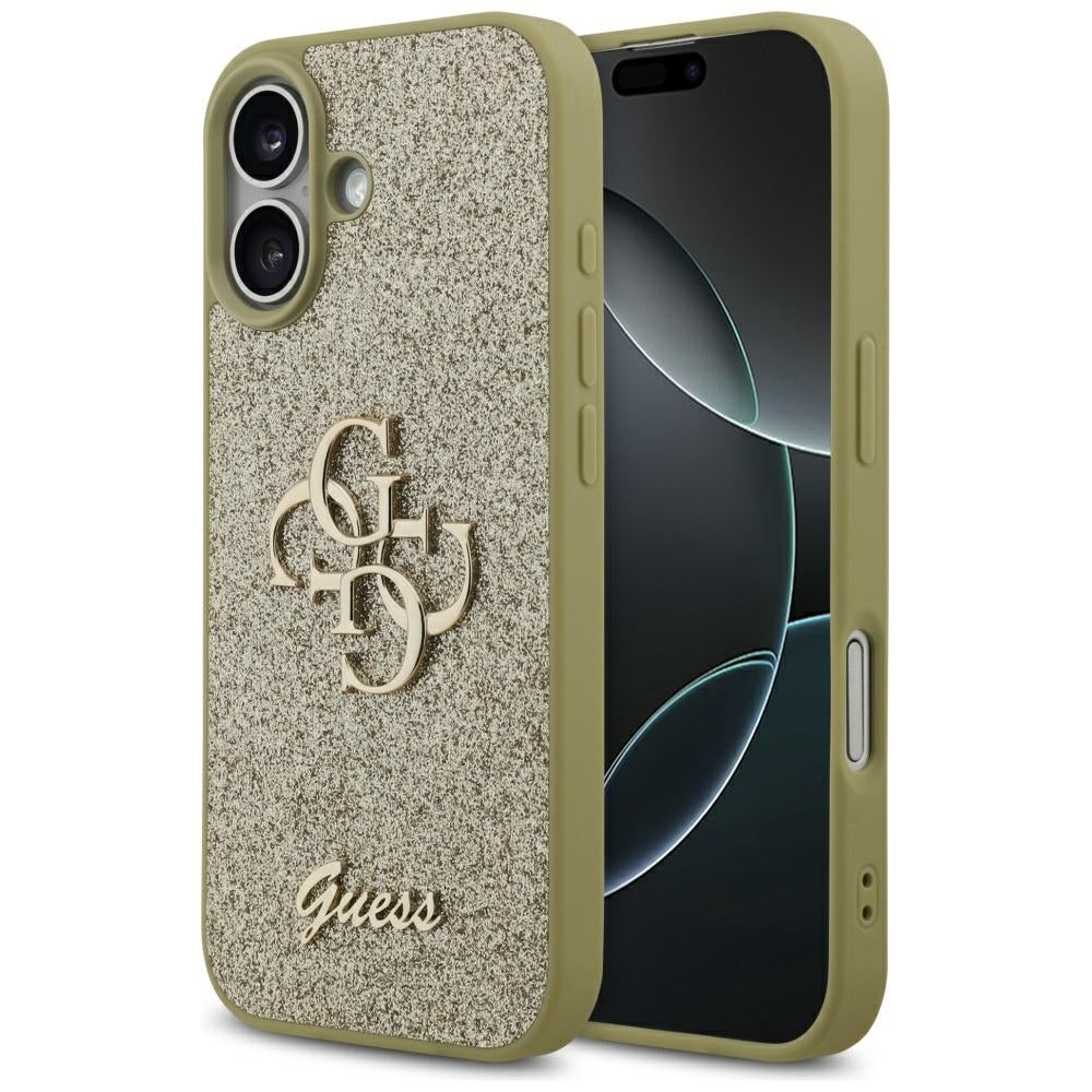 Guess Fixed Glitter Big 4G case for iPhone 17 - gold_0