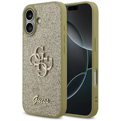 Guess Fixed Glitter Big 4G case for iPhone 17 - gold_0