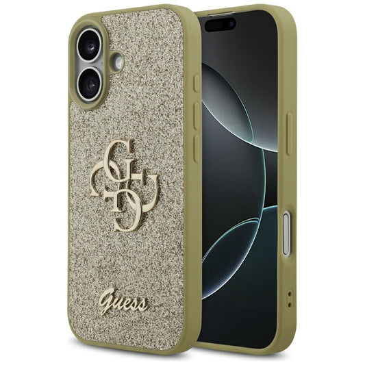 Guess Fixed Glitter Big 4G case for iPhone 17 - gold_0