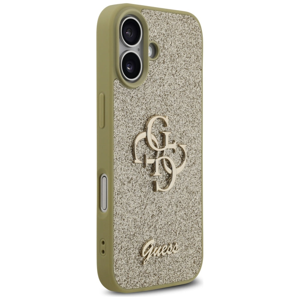 Guess Fixed Glitter Big 4G case for iPhone 17 - gold_3