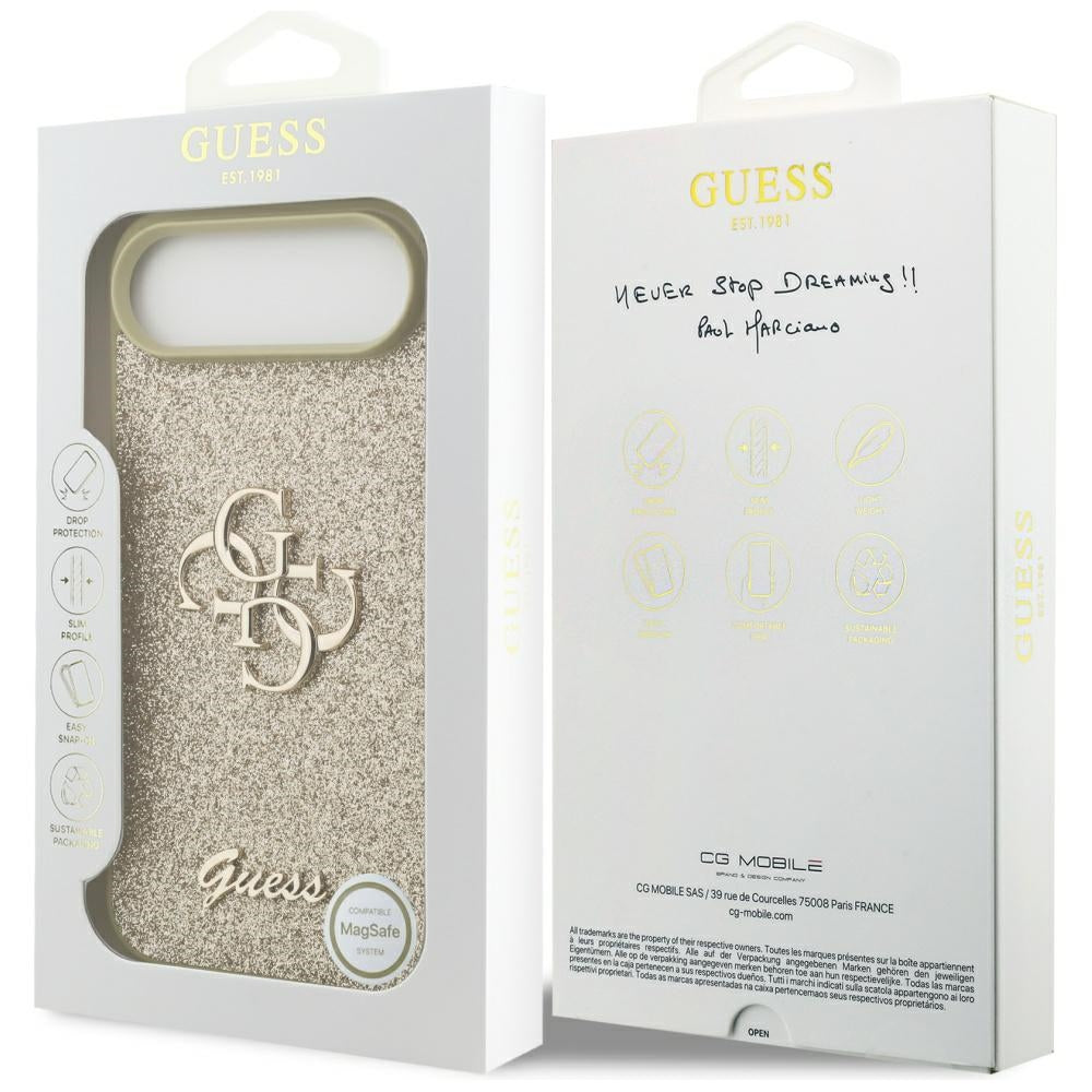Guess Fixed Glitter Big 4G case for iPhone Air - gold_7