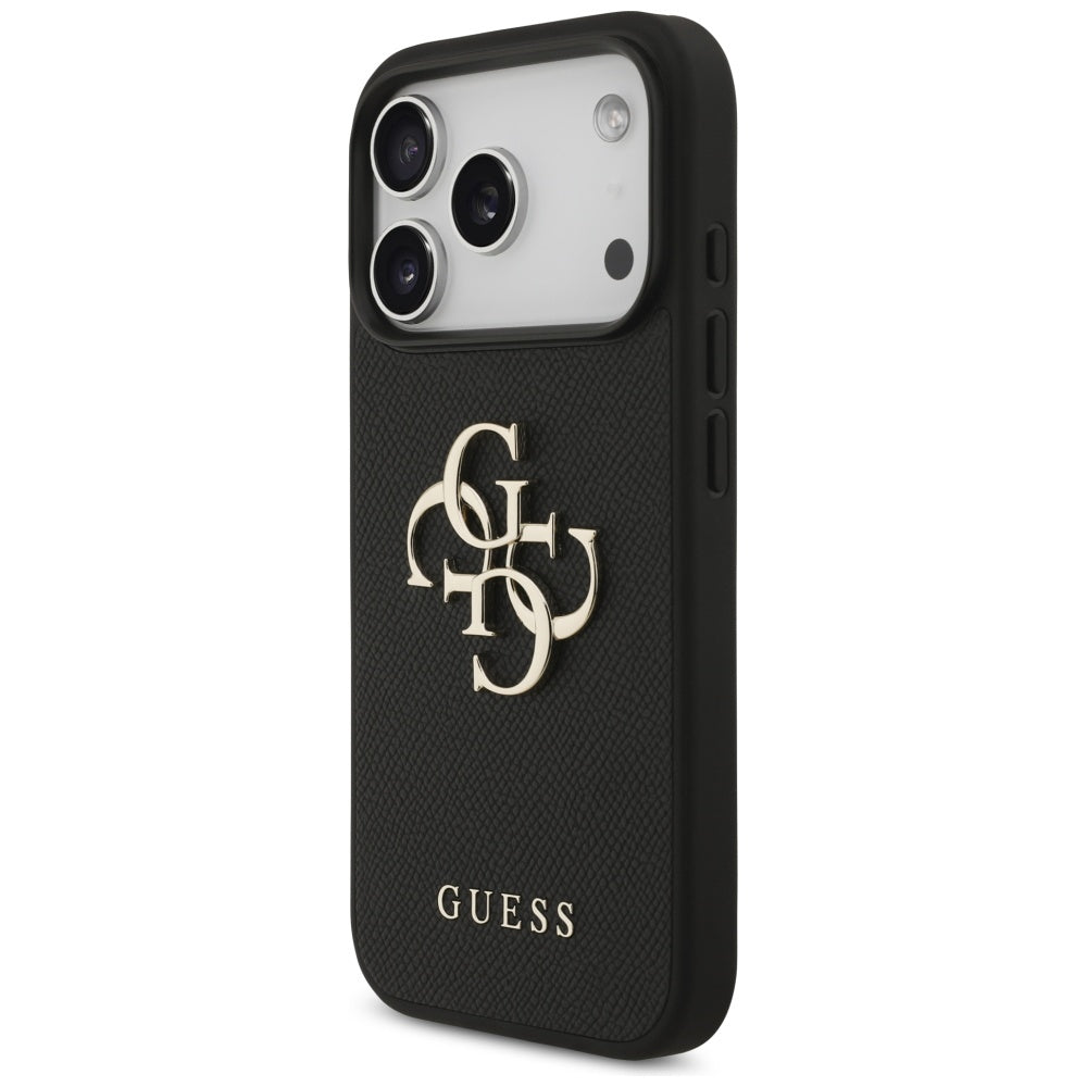 Guess Grained Big 4G &amp; Classic Logo case for iPhone 17 Pro - black_1