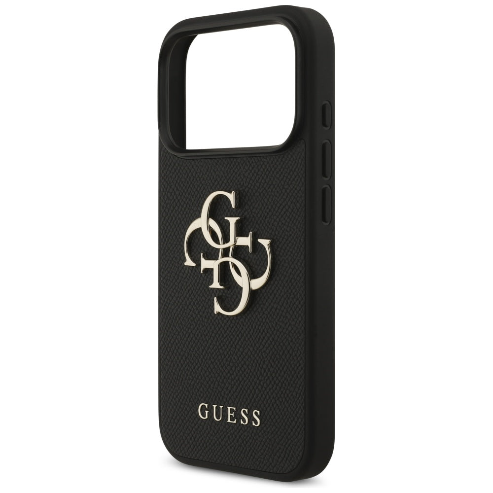 Guess Grained Big 4G &amp; Classic Logo case for iPhone 17 Pro - black_5