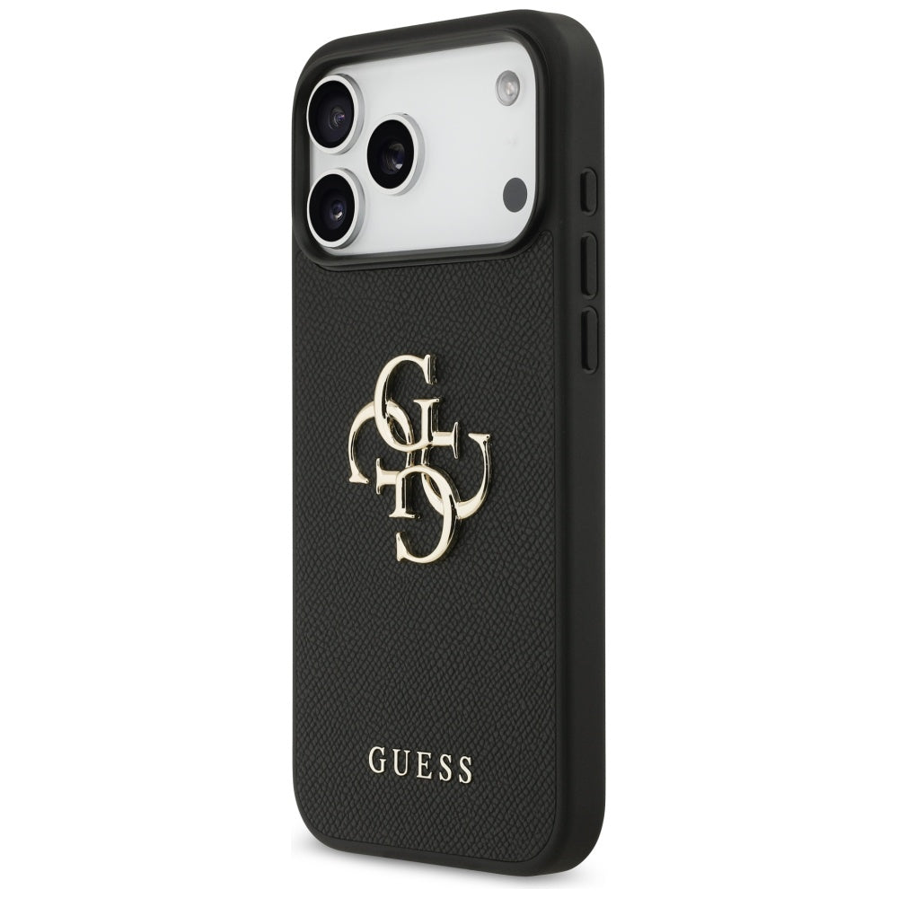 Guess Grained Big 4G &amp; Classic Logo case for iPhone 17 Pro Max - black_1