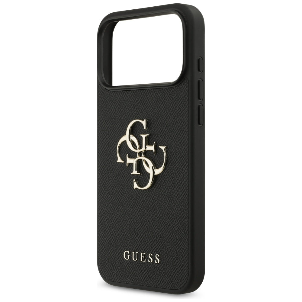 Guess Grained Big 4G &amp; Classic Logo case for iPhone 17 Pro Max - black_5