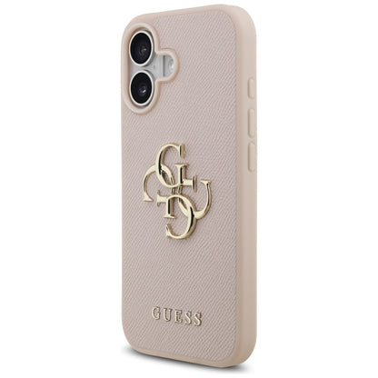 Guess Grained Big 4G &amp; Classic Logo iPhone 17 Case - Pink_1