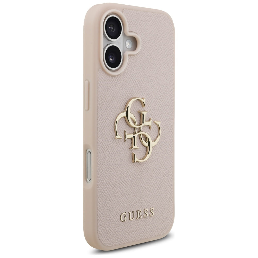 Guess Grained Big 4G &amp; Classic Logo iPhone 17 Case - Pink_3