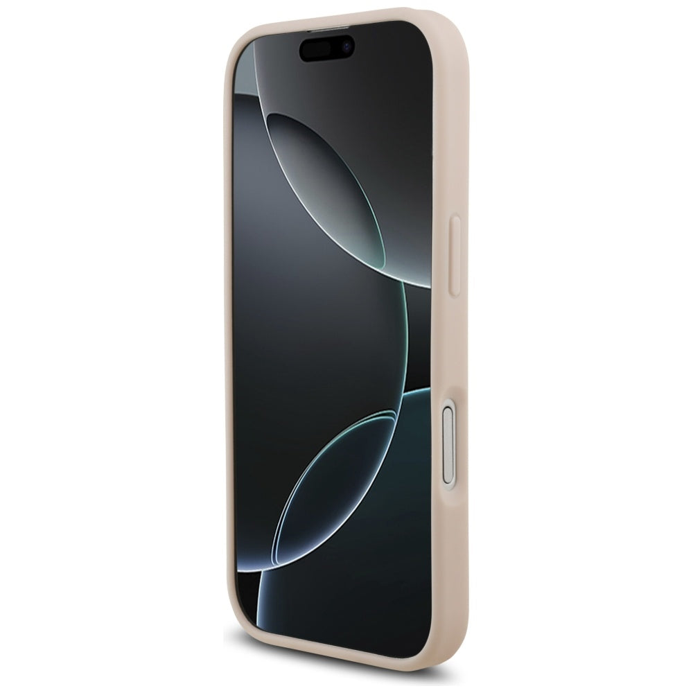Guess Grained Big 4G &amp; Classic Logo iPhone 17 Case - Pink_4